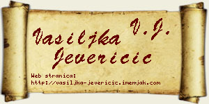 Vasiljka Jeveričić vizit kartica